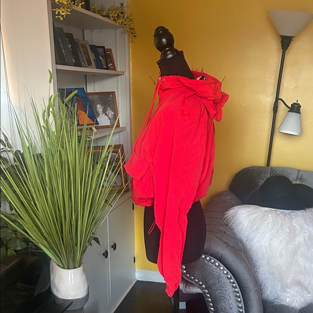 Love Tree Women's Red Hooded Jacket - Picture 2 of 8